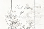 Pencil Sketched Fine Line Flowers Cl, an Illustration by Patishop Art (Thumbnail 3 of 9)