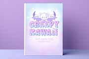 Creepy Kawaii Font, a Handwritten Font by Babymimiart (Thumbnail 4 of 9)