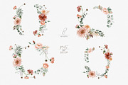 Terracotta Fall Floral Clipart, an Illustration by ReachDreams (Thumbnail 6 of 10)