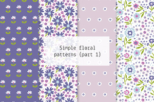 Simple floral patterns – part I