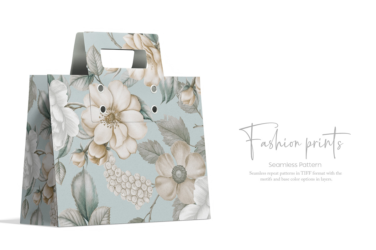 ALORA luxury botanical Floral Patter, a Pattern Graphic by Fabrivo (Photo 7 of 10)