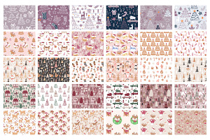 Winter And Christmas Patterns BUNDLE