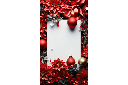 Christmas and New Year festive frame