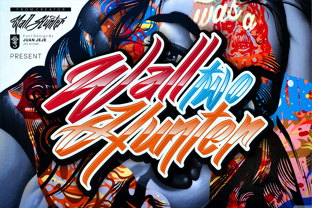 Wall Hunter II | Graffiti Tag Fonts preview 2
