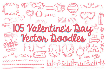 105 Valentine's Day Vector Doodles