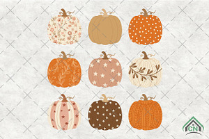Pastel Pumpkin Coquette Fall Autumn, an Illustration by Craft Nest