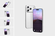 iPhone 17 Pro Mockup, an iPhone Mockup by Amigos__46 (Thumbnail 1 of 6)