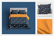 8 bit Galactic Patterns and Stickers, a Pattern Graphic by Alex Krugli (Thumbnail 2 of 8)