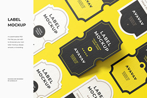 Label Mockup, an Advertising Mockup by zpackcreative