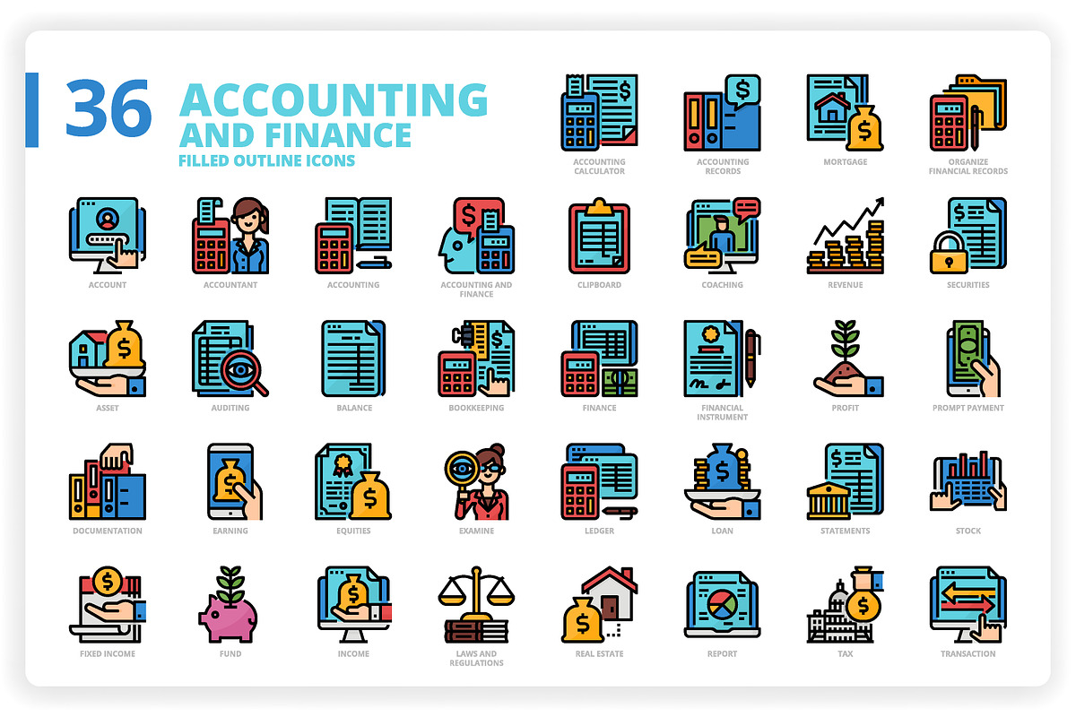 3,600 Icons x3 Styles, an Outline Icon by monkik (Photo 2 of 299)
