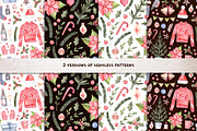 Christmas holidays. Watercolor set, a Decorative Illustration by Kate Macate (Thumbnail 5 of 6)
