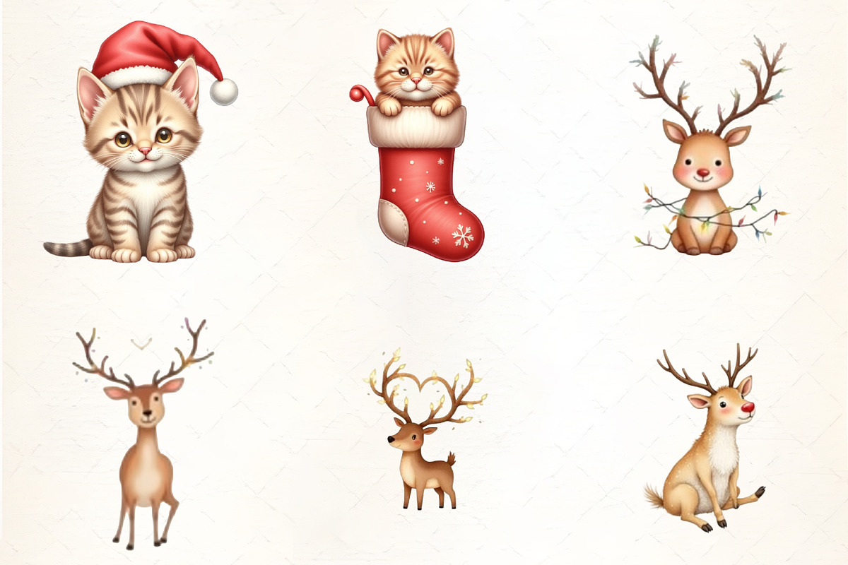 Holiday Christmas Wreath Pattern Cli, an Illustration by CrexoraLab (Photo 3 of 5)