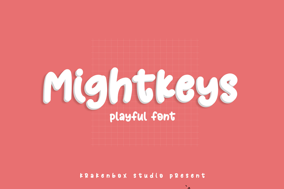 Mightkeys - Playful Display Font, a Handwritten Font by Krakenbox Studio (Photo 1 of 12)