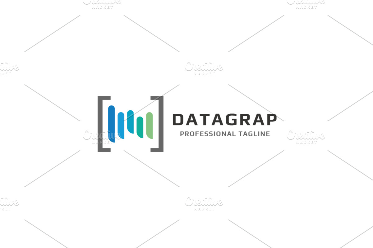 Data Graphics Logo, a Branding & Logo Template by Design_Planet