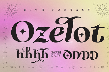 High Fantasy Serifs | Ozelot, a Serif Font by Pedroglifos