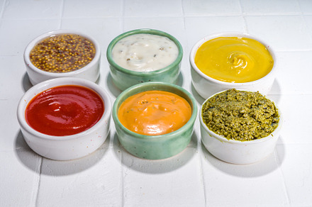 Set of various classic sauces, a Food & Drink Photo by Rimma