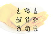 Cleaning Essentials – Line Icons Set, an Outline Icon by Lyolya Profitrolya (Thumbnail 2 of 2)