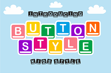 Button Style - Playful Block Font