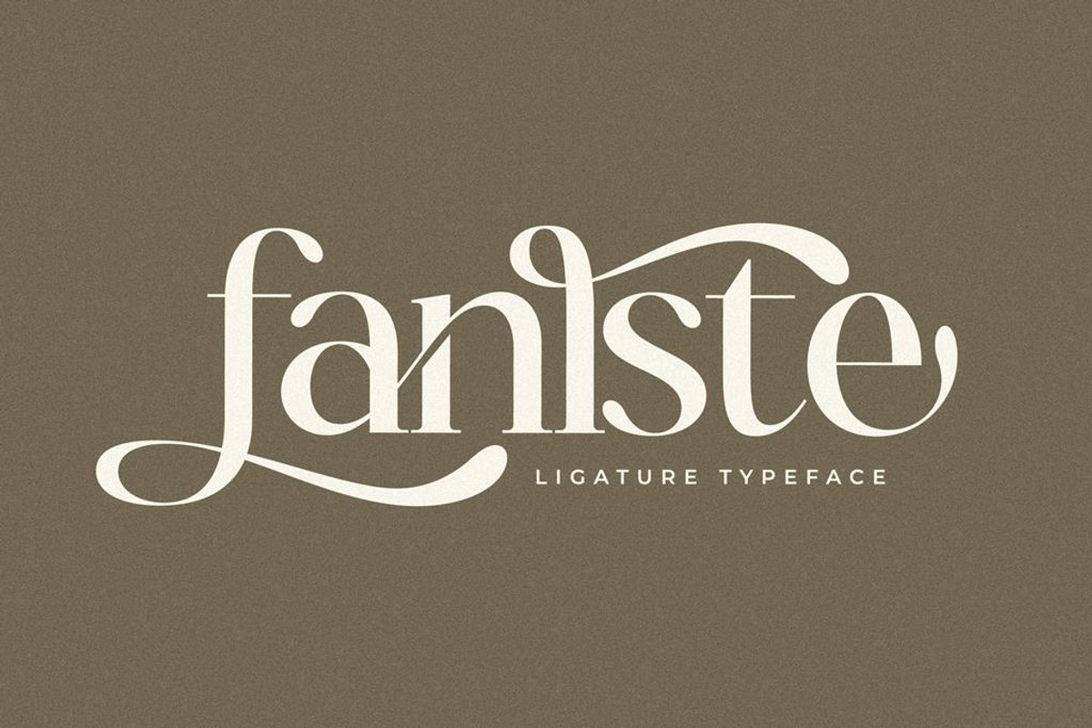 Fanlste Ligature Typeface Font, a Serif Font by Storytype Studio (Photo 1 of 13)