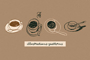 Coffee sketches, a Food Illustration by Twisted Tail (Thumbnail 3 of 5)
