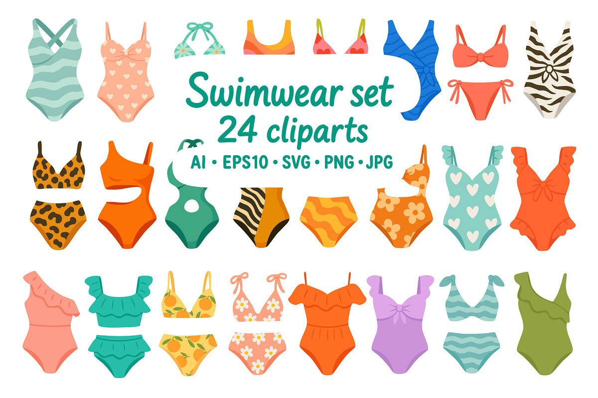 Swimwear Set, a Seasonal Illustration by ananastya (Photo 1 of 3)