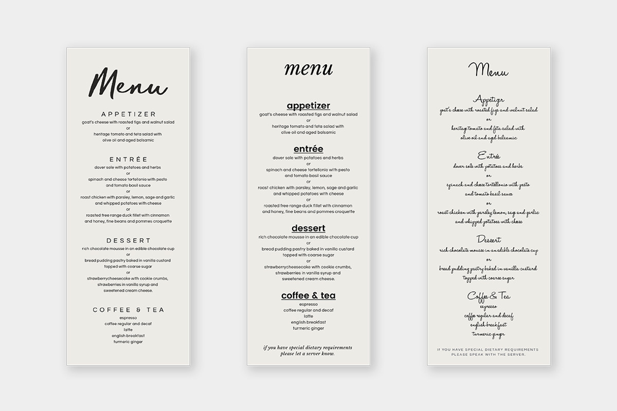 Tall Menu Kit, a Templates & Theme by Viaduc (Photo 1 of 3)