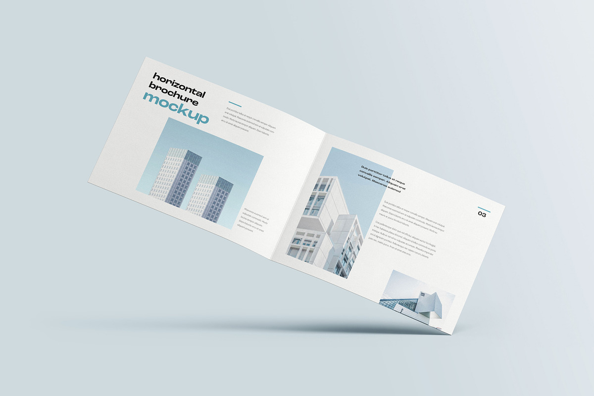 Bifold Horizontal Brochure Mockup, a Print Template by mockupatelier (Photo 11 of 13)