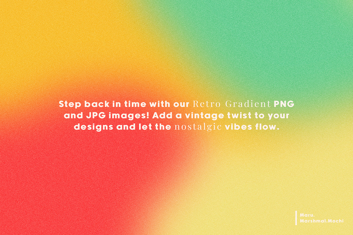 Retro Gradient, a Background Graphic by Marshmal Mochi (Photo 2 of 4)