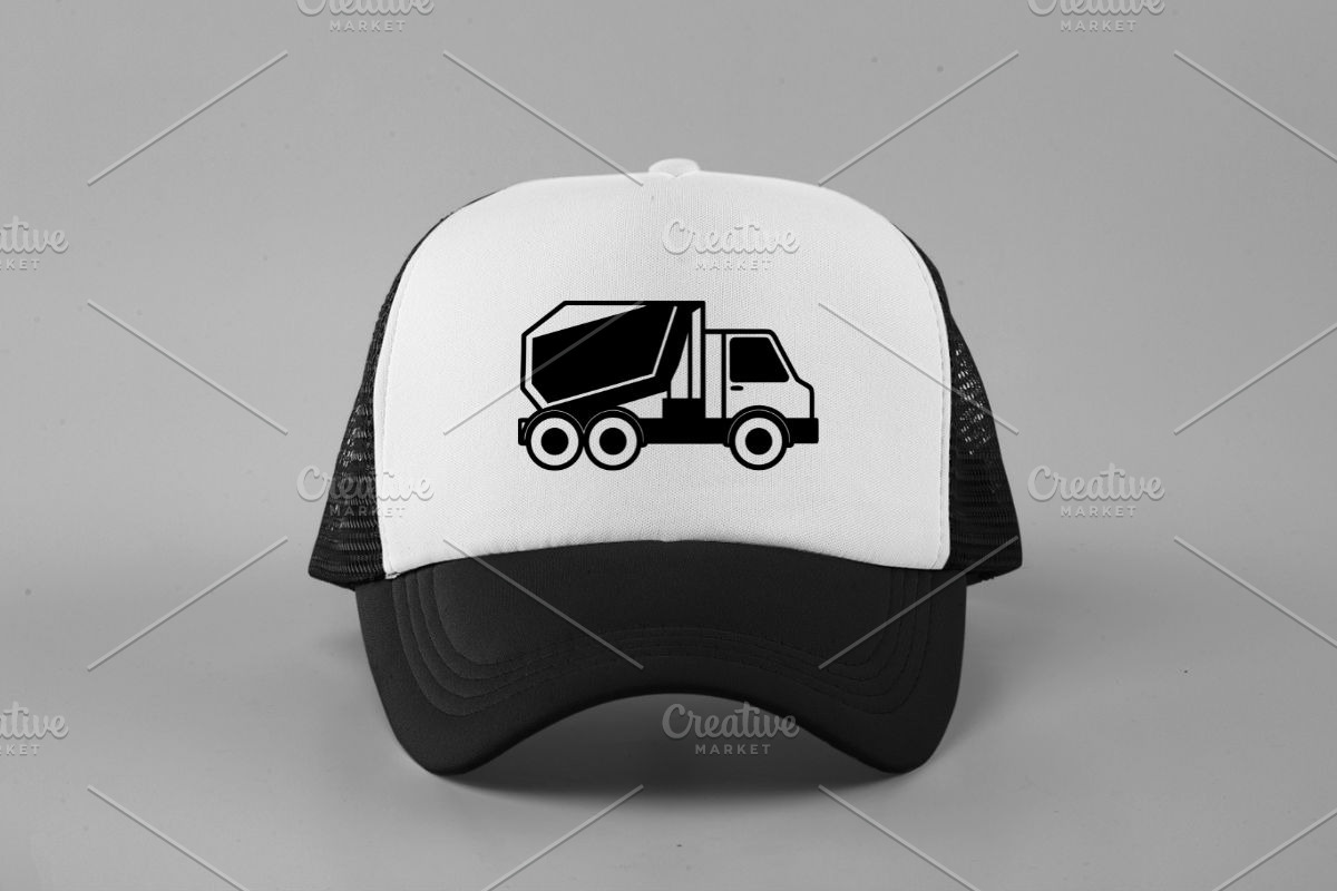 Cement Truck Silhouette SVG, a Transportation Illustration by newminddesign (Photo 3 of 5)