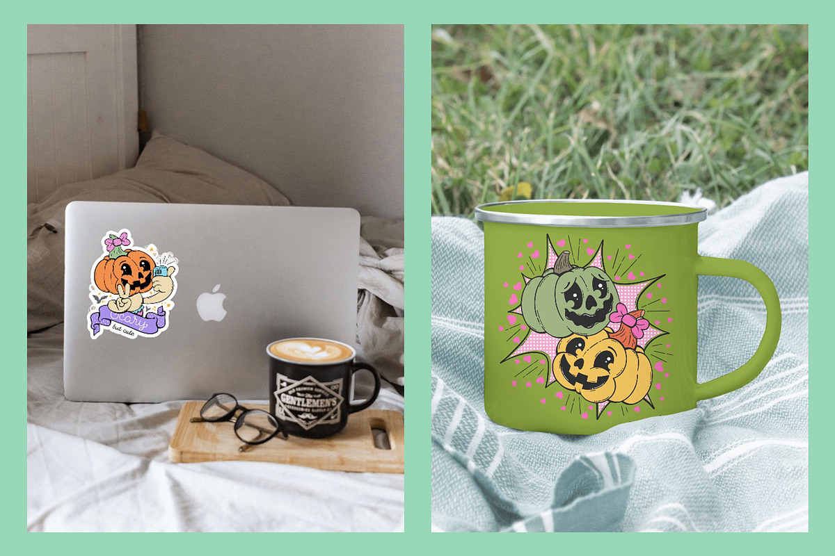 Halloween Clipart & Stickers, an Illustration by Alina Sh (Photo 5 of 8)