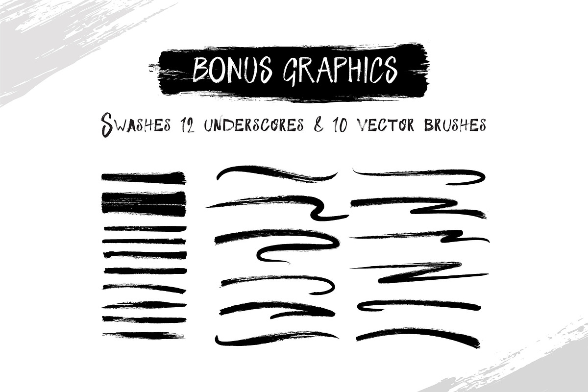 RUSHLING textured font +Vector bonus preview 6