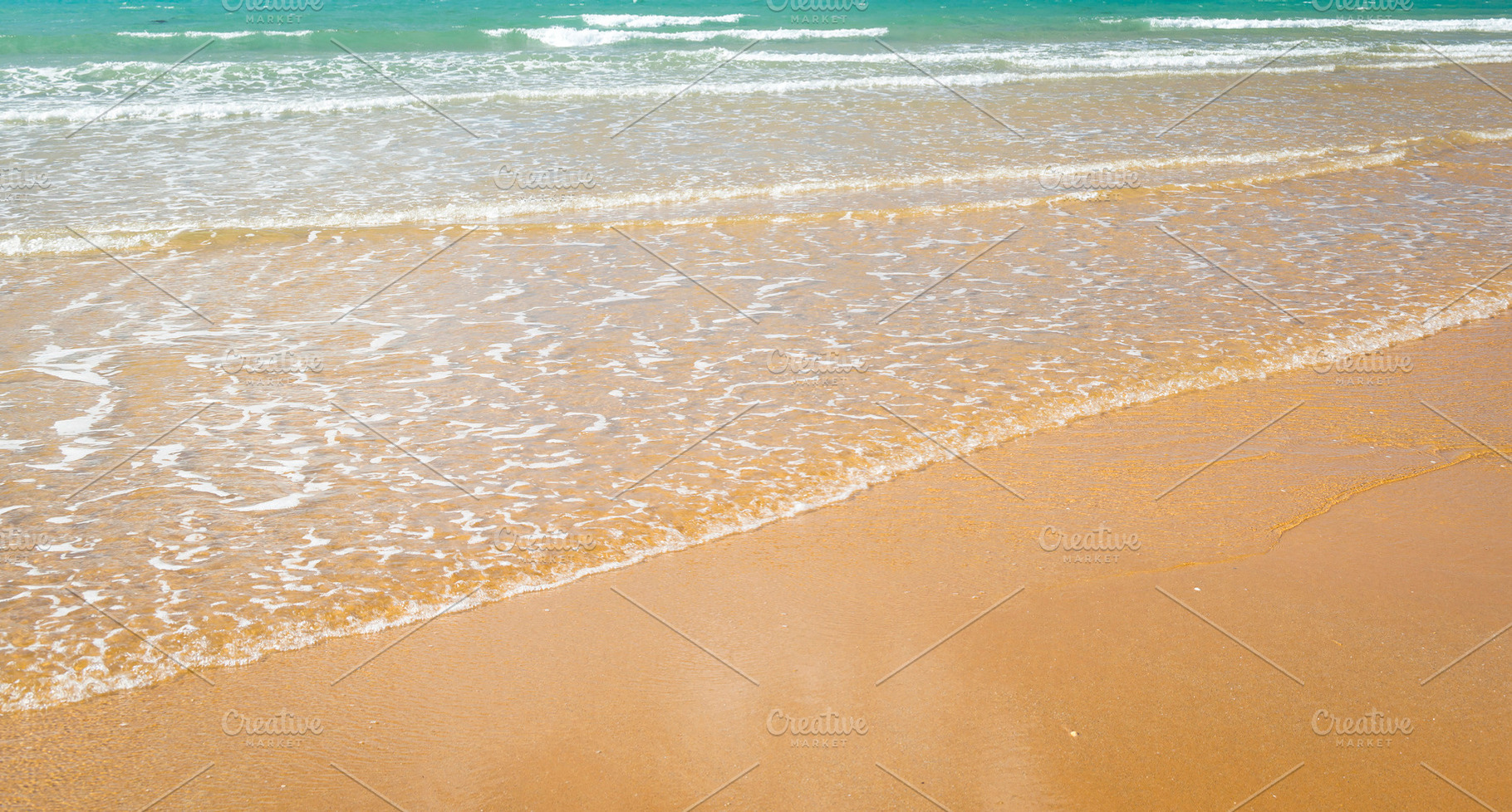 Beach Shoreline Background, a Nature Photo by THP Creative