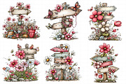 Whimsical Spring Singpost Clipart, an Illustration by Daily.Designs (Thumbnail 5 of 7)