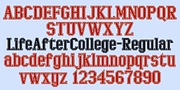 LifeAfterCollege, a Slab Serif Font by Ingrimayne Type (Thumbnail 3 of 8)