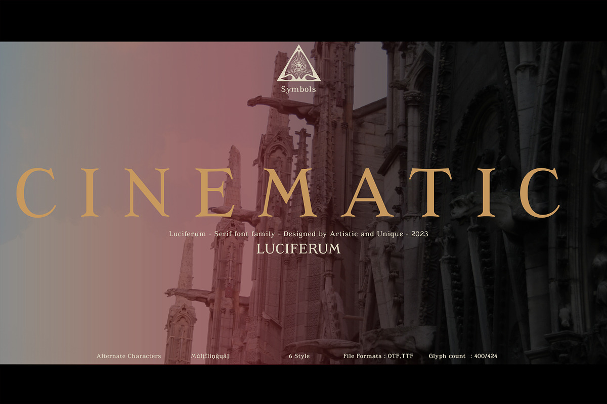Luciferum - Serif font family, a Serif Font by Artistic & Unique (Photo 10 of 15)