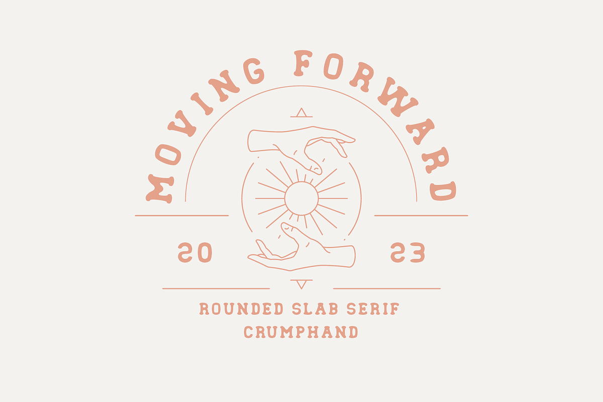 Moving Forward - Slab Serif Fonts, a Slab Serif Font by Crump Hand (Photo 1 of 8)