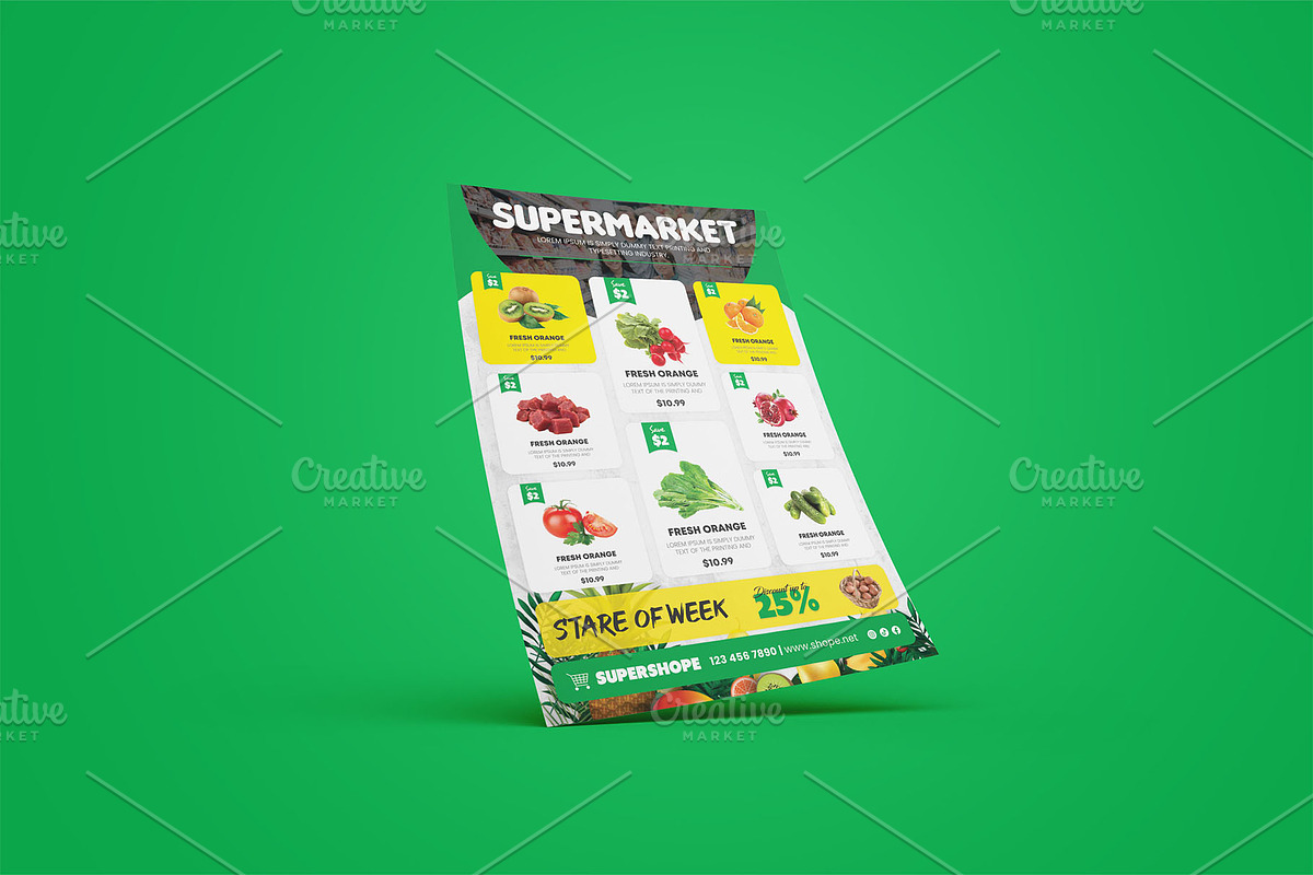 Supermarket Flyer, a Flyer Template by Stock_Design