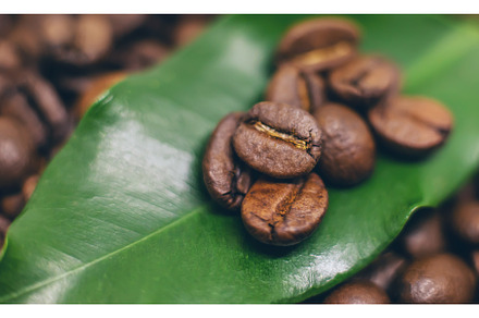 Coffee beans roasted close-up. Drink, a Food & Drink Photo by yanadjana