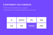 ONE - 600+ Premium Icons, an Outline Icon by Xicons (Thumbnail 9 of 9)