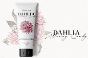 Watercolor Dahlia Floral Elements, a Decorative Illustration by Damian Roh (Thumbnail 3 of 12)