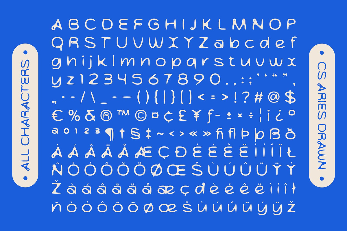 CS Aries Drawn, a Sans Serif Font by Craft Supply Co. (Photo 8 of 8)
