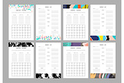 Monthly planners & Weekly lists, a Stationery Template by Lera Efremova (Thumbnail 2 of 4)