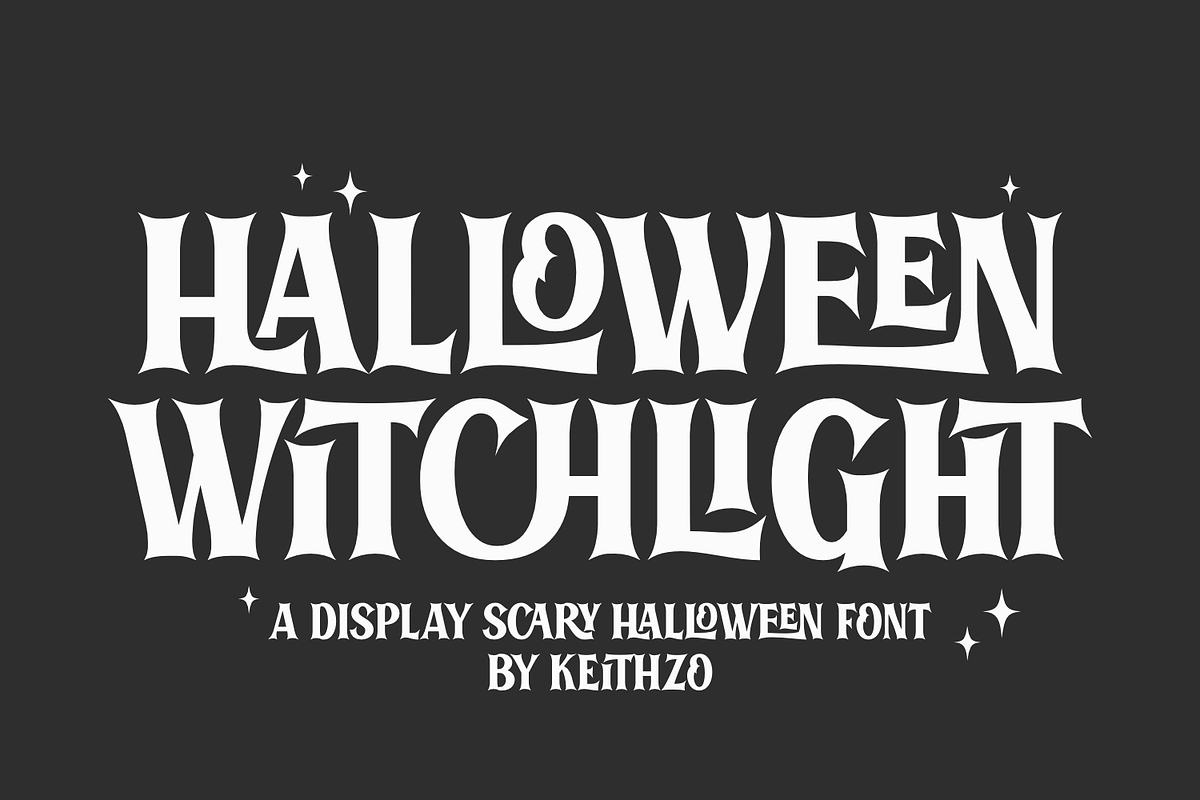 Halloween Witchlight - Spooky Font, a Serif Font by Keithzo (Photo 1 of 9)