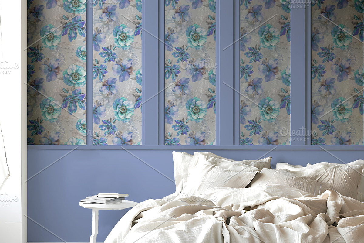 Wallpaper Bedroom Scene  Mockup, a Product Mockup by Nora Gad (Photo 18 of 24)