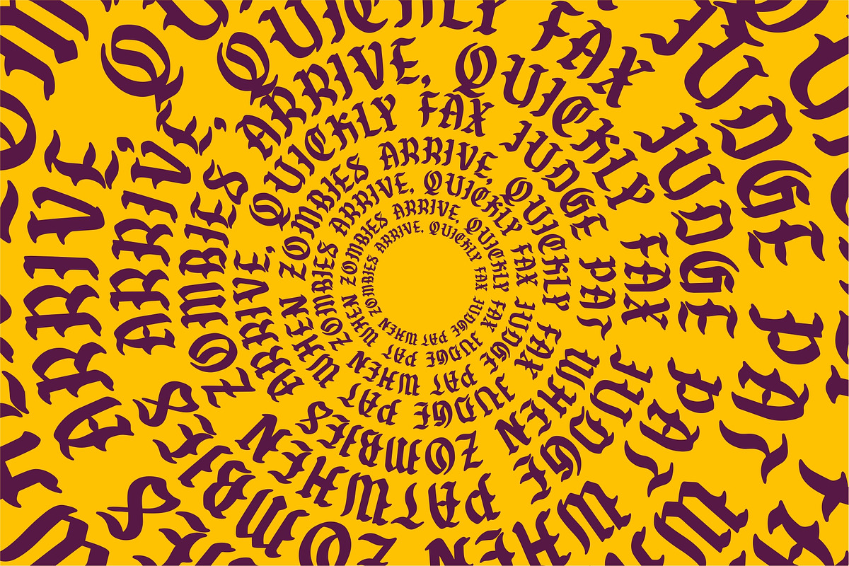 Godfrey Bold Blackletter preview 2