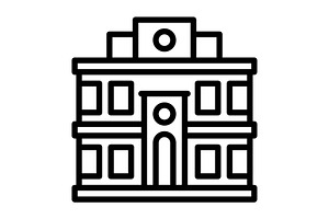 Stations railway black icon, an Outline Icon by Creative priyanka