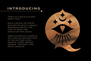 Toria Bohemian Decorative Serif Font, a Serif Font by Struvictory.art (Thumbnail 2 of 9)