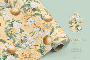 Tropical Citrus Fruits Paper Pack