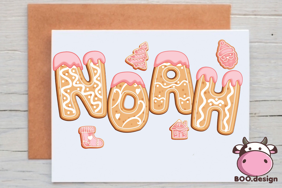 Gingerbread Cookie Font And Clipart, an Object Graphic by Boodesign (Photo 4 of 4)