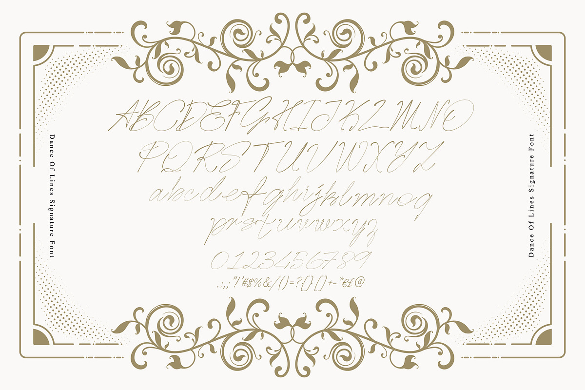 Dance Of Lines Signature Font, a Script Font by essegraphic (Photo 10 of 10)